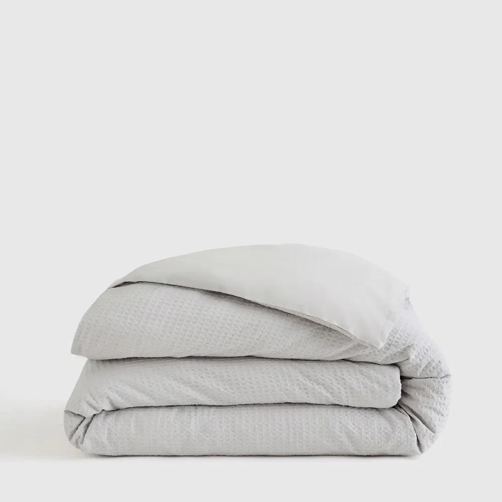 Quince Organic Luxe Honeycomb Duvet Cover